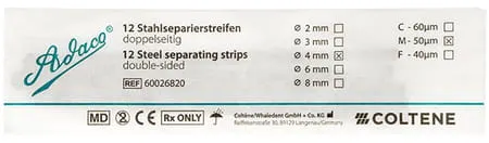 Paski ścierne dwustronne Adaco 4 mm medium (op. 12 szt.)