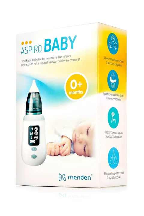ASPIRATOR ASPIRO Baby Katarek 3w1 do nosa i uszu
