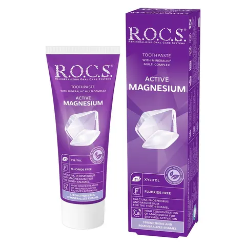 ROCS pasta do zębów Active Magnesium - remineralizująca pasta z magnezem 75ml