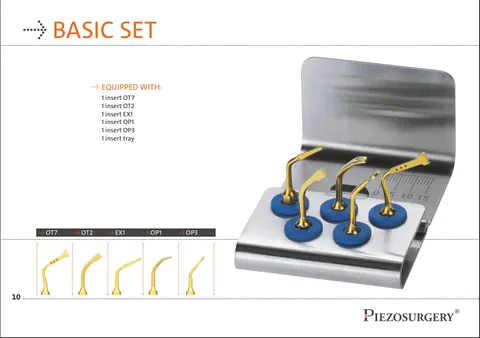 Piezosurgery - Zestaw końcówek basic Mectron