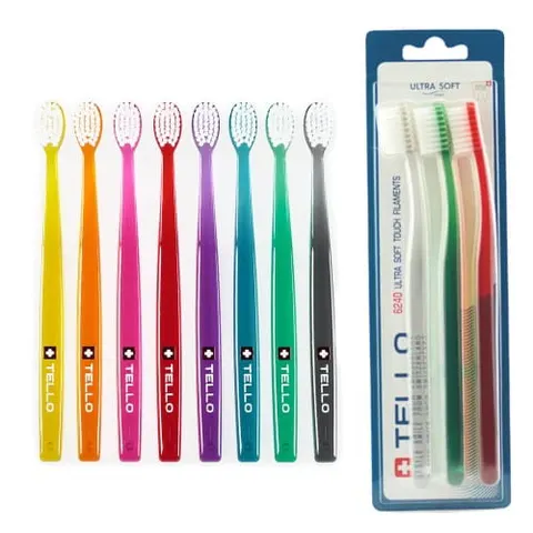 Trzypak szczoteczek do zębów TELLO 6240 Ultra soft