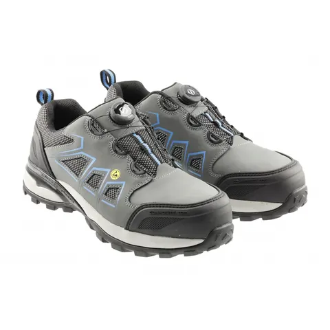 FULDE półbuty ochronne LACE SYSTEM S3S SR FO ESD szaro/niebieskie 45