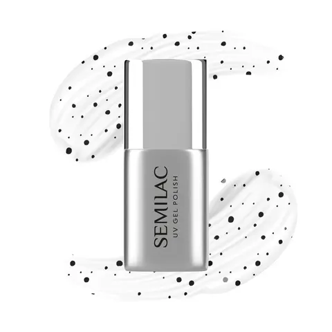 Semilac Top No Wipe Black Sprinkles do lakierów hybrydowych 7ml T20