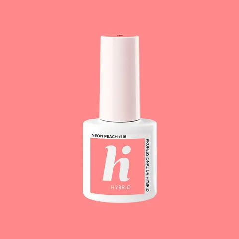 HiHybrid Lakier hybrydowy NEON PEACH #116- 5 ml