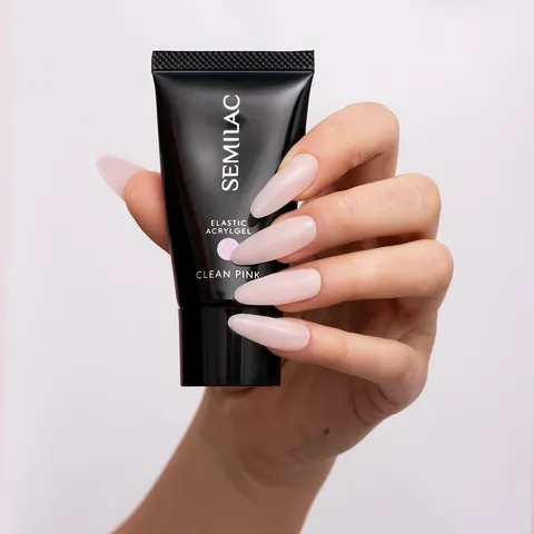 Semilac Akrylożel Elastic Acrylgel Clean Pink 30 g