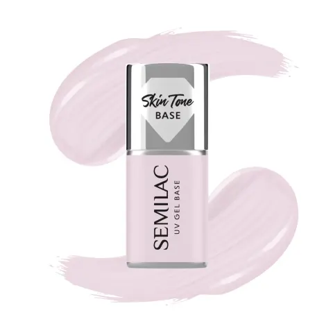 Semilac Baza do lakierów hybrydowych Skin Tone Cover Base Natural Pink 7 ml
