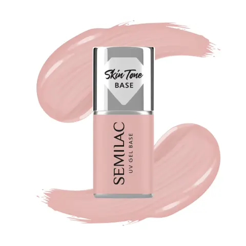 Semilac Baza do lakierów hybrydowych Skin Tone Cover Base Pale Beige 7 ml