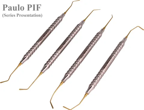 Set 4 sztuk nakładaczy Paulo PIF - TiN karbowany uchwyt