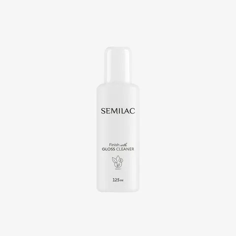 Semilac Finish with Gloss Cleaner 125 ml Nabłyszczacz 2w1 z witaminą E