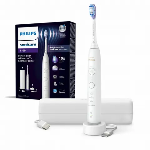 SONICARE Philips Szczoteczka 7100 WHITE - biała + ETUI ładowane HX7420/01