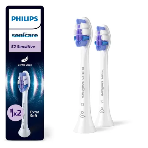 SONICARE Philips końcówki do szczoteczki SENSITIVE S2 (2szt.) - HX6052/87