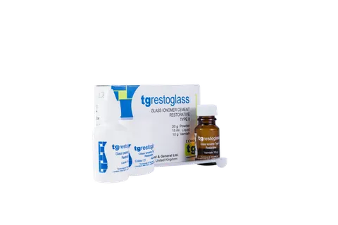 tgRestoglass- glasjonomer chemoutwardzalny wraz z lalkierem