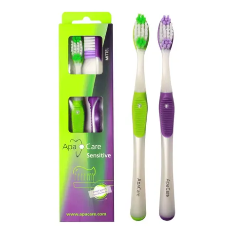 APACARE Sensitive Manual Toothbrush 2szt. - zestaw dwóch szczoteczek do zębów