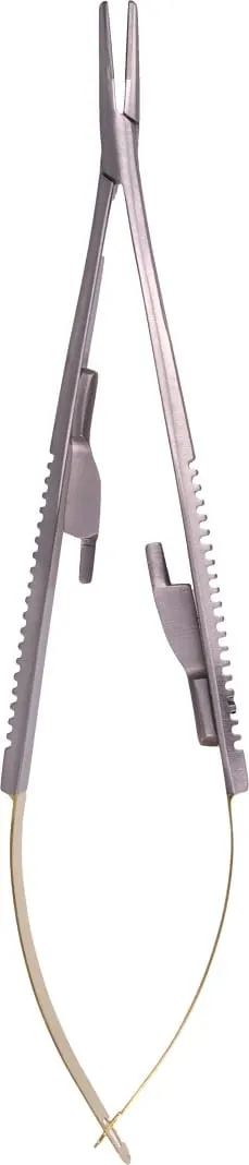 Igłotrzymacz mikrochirurgiczny Castroviejo TC, prosty 14 cm