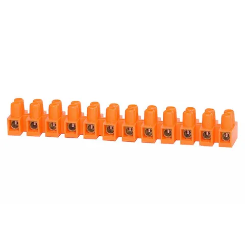 Listwa zaciskowa 12 torowa. 16mm2 pomarańczowa
