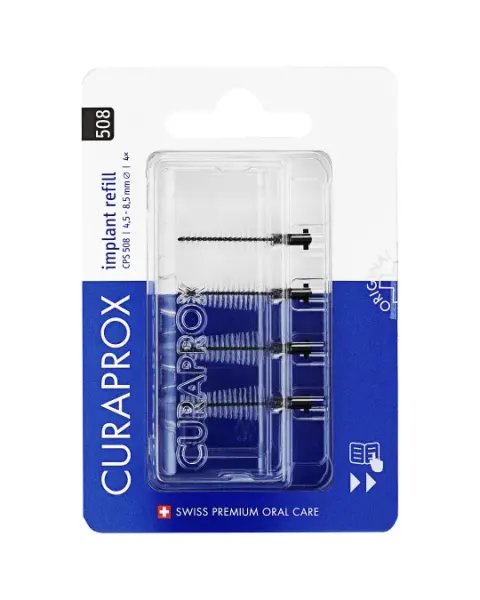 Curaprox CPS 508 implant refill 4x czarne