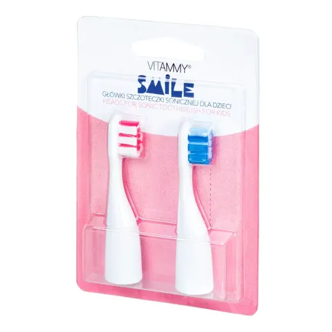 VITAMMY SMILE Niebiesko-różowe końcówki do szczoteczki sonicznej, 2 szt.