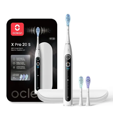 Oclean Szczoteczka Soniczna X PRO 20 SET z etui podróżnym - BIAŁA