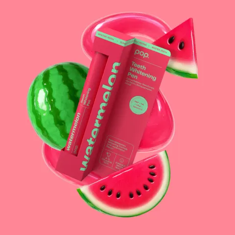 Pop Teeth Whitening Pen Watermelon, pisak wybielający arbuzowy, 4 ml