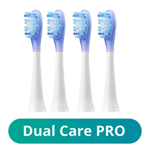 Meriden Końcówki Sonic+ Smart+ Dual Care PRO White - 4szt