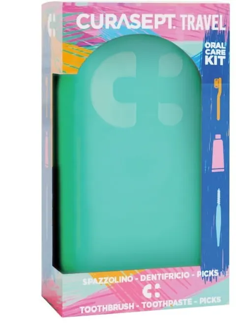 CURASEPT TRAVEL ORAL CARE KIT - Zielony