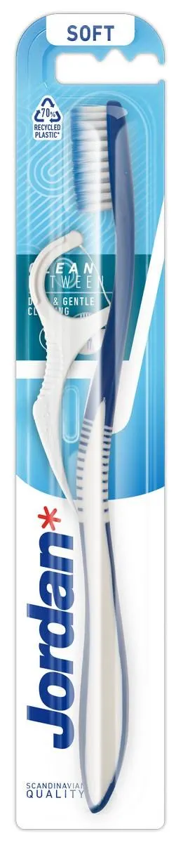 JORDAN Szczoteczka do zębów z flosserem CLEAN BETWEEN Soft