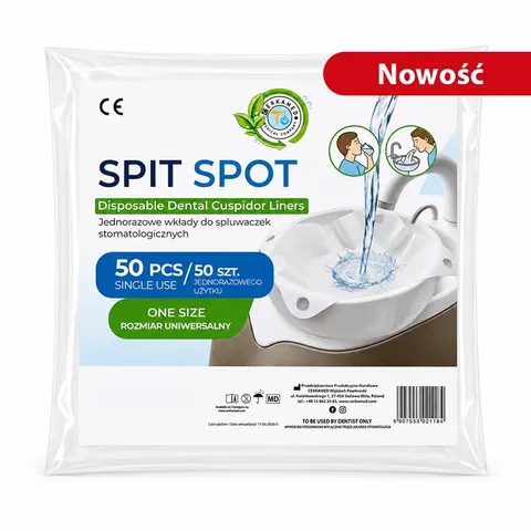 Jednorazowe wkłady do spluwaczek stomatologicznych SPIT SPOT