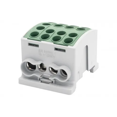 Zacisk HLK 125A-4 (1x35,3x25 / 1x35,3x25)-zielony