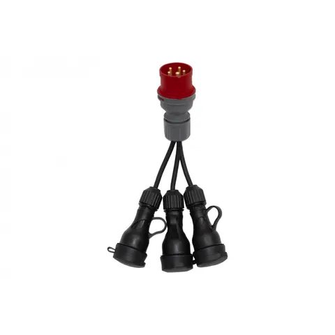 Reduktor wt.16/5 + OW 3x1,5mm2-0,25m +3x gn gumowe