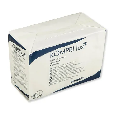 Kompresy gazowe niejałowe gaziki 7,5cm x 7,5cm x 100szt.