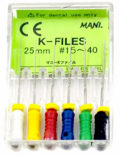 K-files (Mani) rozm. 12/25mm 6szt.