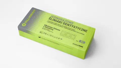Śliniak dentystyczny wiązany z kieszenią Mustaf 50szt
