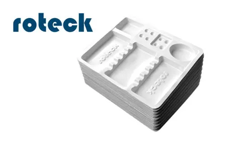 Tacki stomatologiczne jednorazowe plastikowe 100szt Roteck