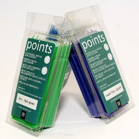 Aplikatory stomatologiczne Points MEDIUM jasnoniebieskie A'100szt