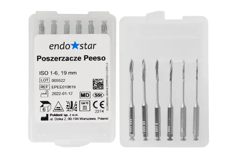 Poszerzacze Peeso 6 szt. Endostar