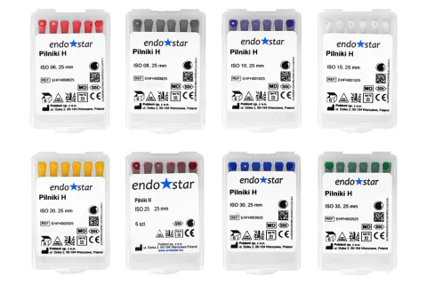 Pilniki H-Files 6 szt. Endostar