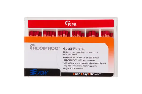 Ćwieki gutaperkowe Reciproc 60 szt. VDW
