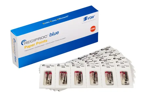 Sączki papierowe Reciproc blue 180 szt. VDW
