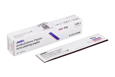 Kalka zwarciowa Hanel 40µ czerwono/niebieska prosta 120 szt. COLTENE