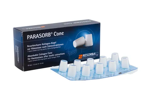 Stożki kolagenowe Parasorb Cone 10 szt. Resorba