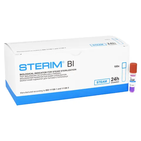 Testy biologiczne ampułkowe 100 szt. 24 h Sterim