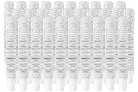Kubki plastikowe 200 ml 100 szt. x 30 opakowań - Biały