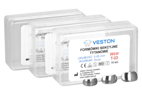 Formówki sekcyjne tytanowe 16 szt. Veston