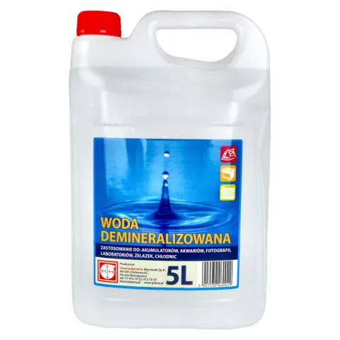 Woda Demineralizowana 5 l Chema Bomar