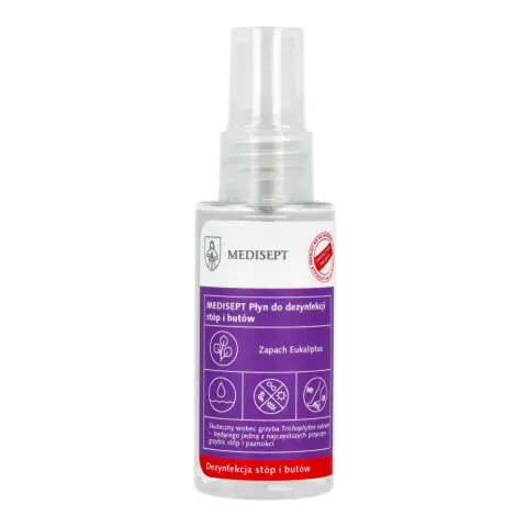 Płyn do dezynfekcji stóp i butów 50 ml Medisept GRATIS