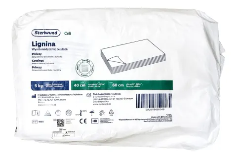 Lignina - wata celulozowa w arkuszach 5 kg Steriwund