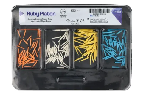 RubyPlaton Kliny drewniane 200 szt. RubyDent