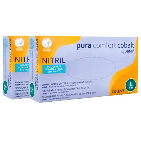 Rękawiczki nitrylowe Pura Comfort Cobalt 100 szt.