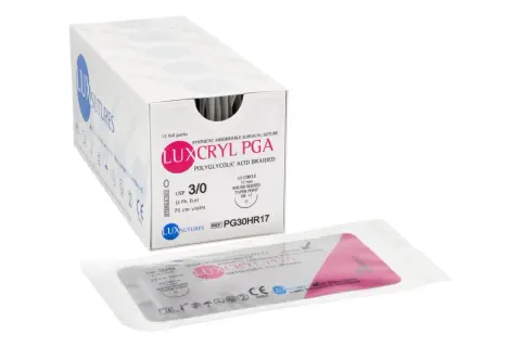 Nici wchłanialne LUXCRYL PGA 12 szt. LUXsutures
