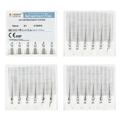 Pilniki NiTi Retreatment 6 szt. Rogin Dental